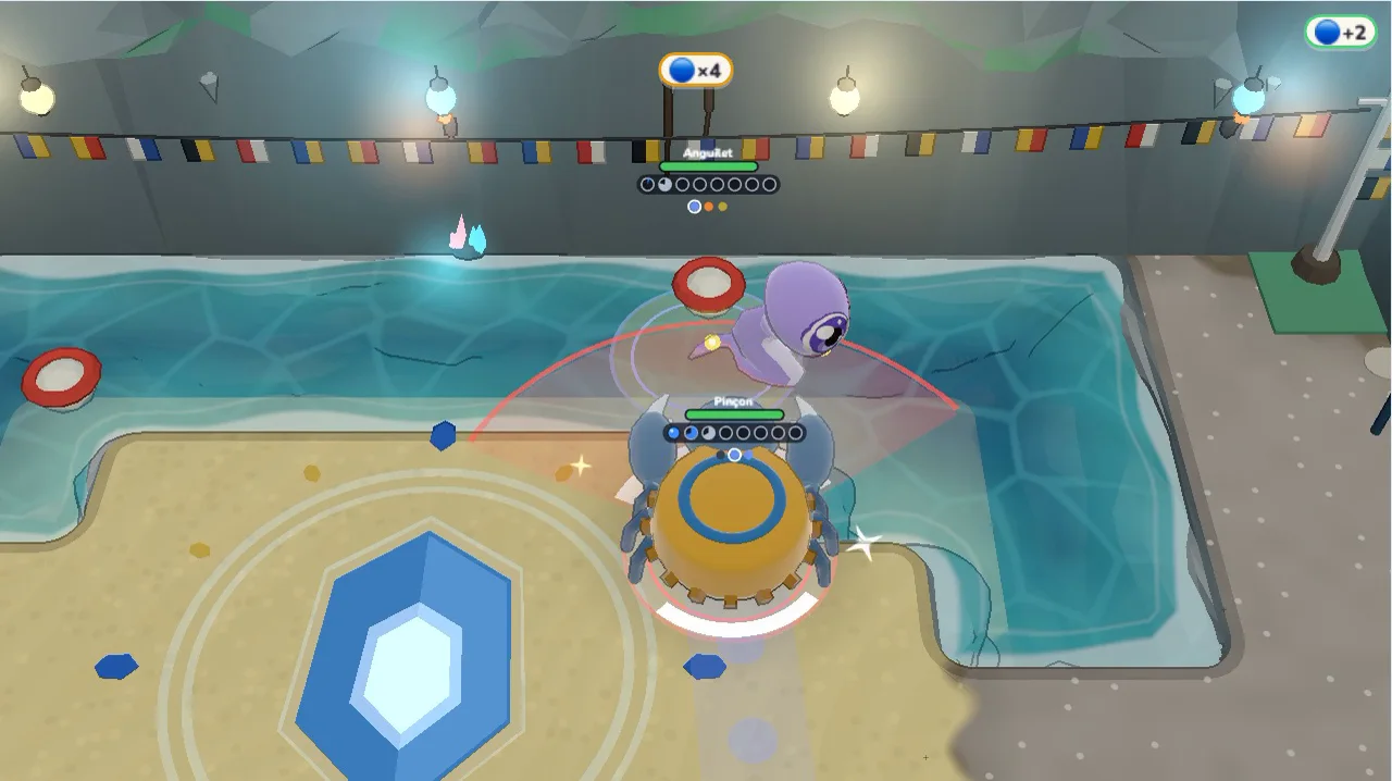 A fight in Coralie’s Great Pool